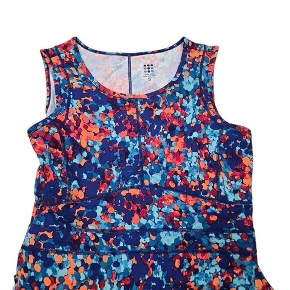 Title Nine A-Line Dream Dress Women's Small Multicolor Circles‎ Preppy Stretch - Picture 3 of 6